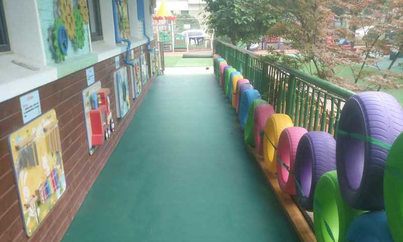 山東省濰坊市幼兒園室外地板 山東省濰坊市幼兒園室外地板